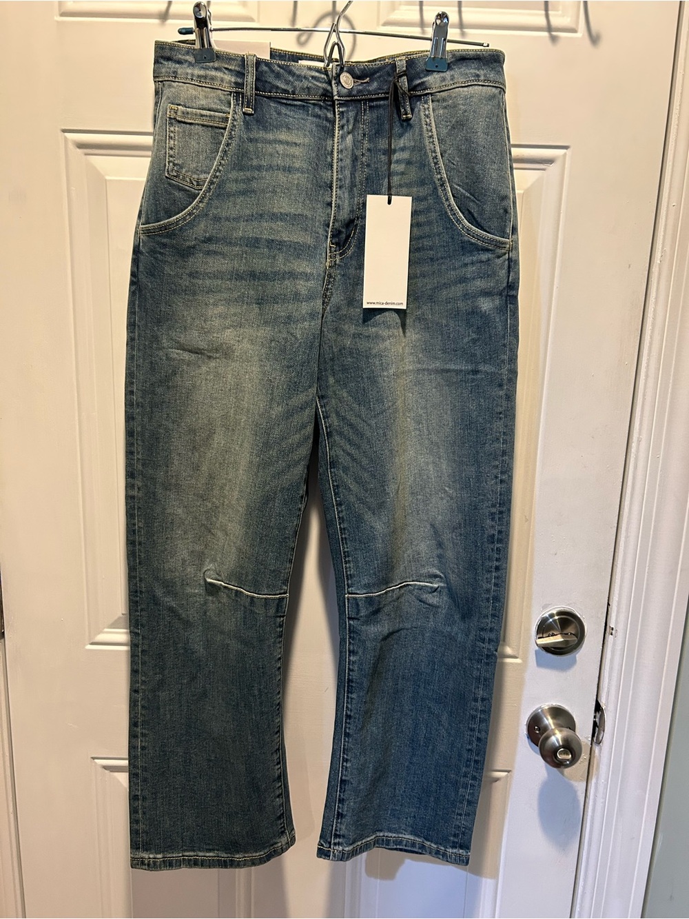 Mica Los Angeles Barrell-Leg High Waisted Jeans